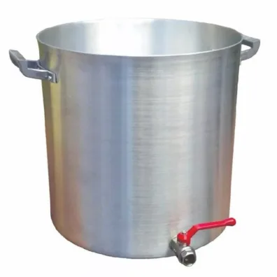 Olla de aluminio de 50 litros con Canilla