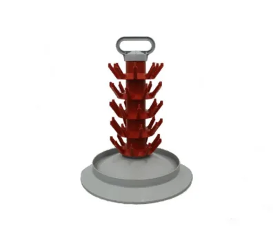 Rack Escurridor de Botellas Fijo de 45 Posiciones