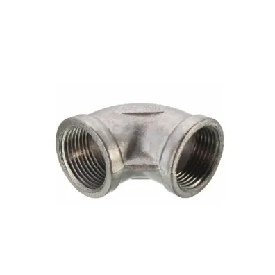 Codo roscado de 3.8" acero inoxidable
