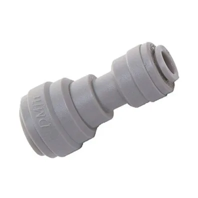 Conector Rápido Recto Reducido Plástico 1/2 x 3/8