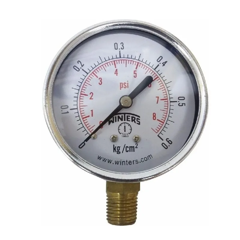 Manómetro Escala - 4 o 7 kg/cm2 - Marca Winter MANOMETRO ESCALA 0 - 4 o 7 KG/CM2 - WINTERS