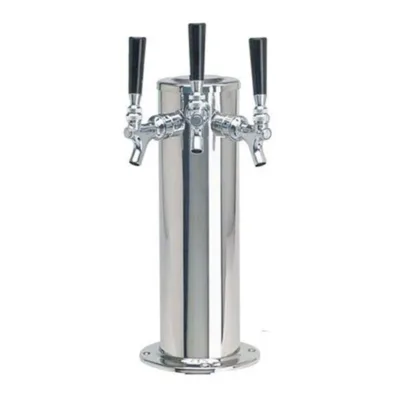 Columna Chopera Inoxidable con tres canillas