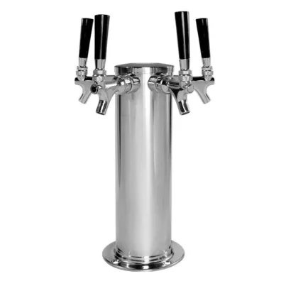 Columna Chopera Inoxidable de Cuatro Canillas