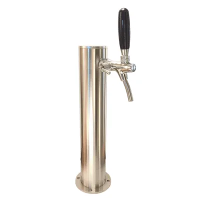 Columna Chopera Inoxidable con Cartel Luminoso