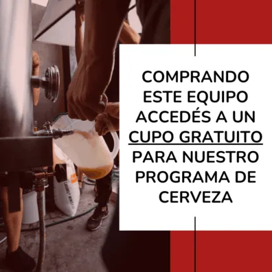 Equipo Profesional de Cerveza de 50 Litros 400 Lts x mes Equipos Profesionales Programa de Cerveza