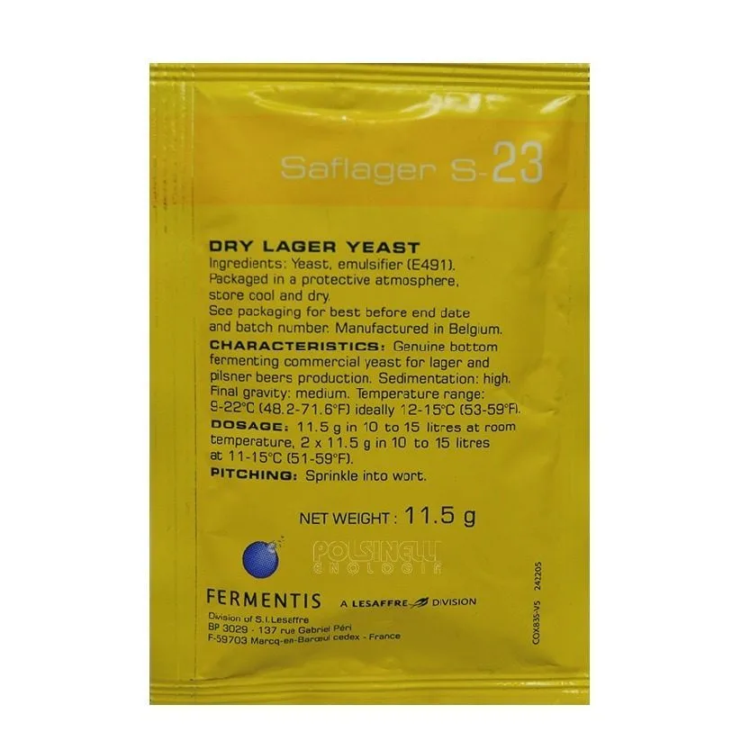 Levadura S-23 Lager x 11.5grs Levadura s-23 lager x 11 grs