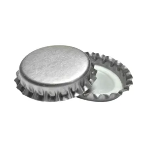 Tapas Corona Lisas Plateadas x 100 unidades Tapas Corona Plateadas para Botellas de Cerveza