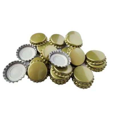 Tapas Corona Lisas Doradas X 100 Unidades Tapas Corona para Botellas de Cerveza
