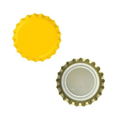 Tapas corona lisas amarillas
