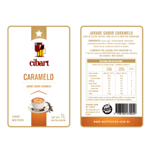 Syrup de Caramelo x 1 Litro Syrup Caramelo Etiqueta