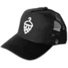 Gorra Trucker Premium Negra - Logo Silicona Blanca