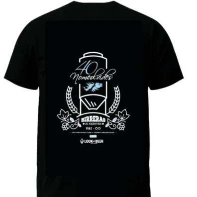 Remera Cervecera 40 No me Olvides Dorso