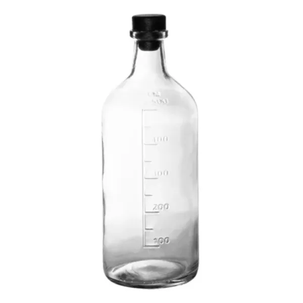 Botella de Vidrio Vintage Transparente x 39 unidades 500 cm3