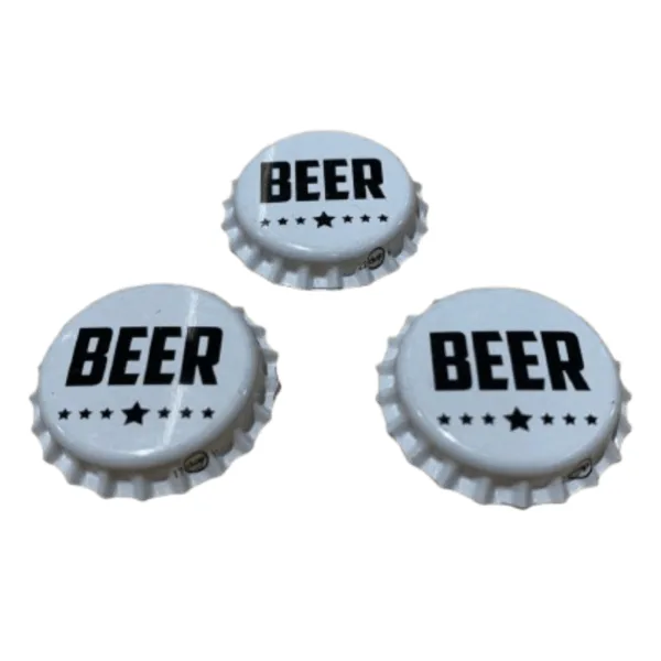 Tapas Corona Logo Beer Stella Blanco x 100 Unidades