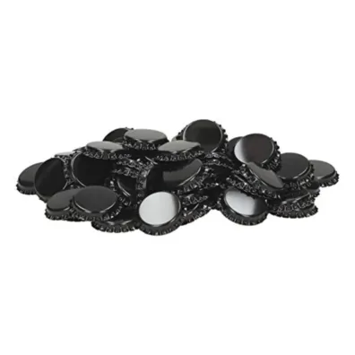 Tapas Corona Lisas Negras x 100 Unidades