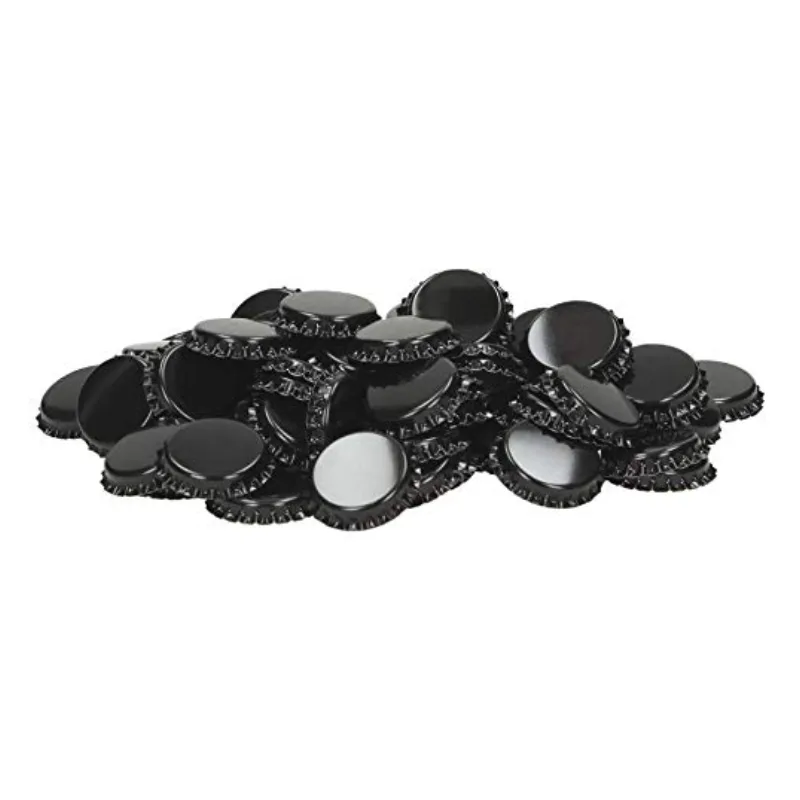 Tapas Corona Lisas Negras x 100 Unidades Tapas Corona Lisas Negras x 100 Unidades