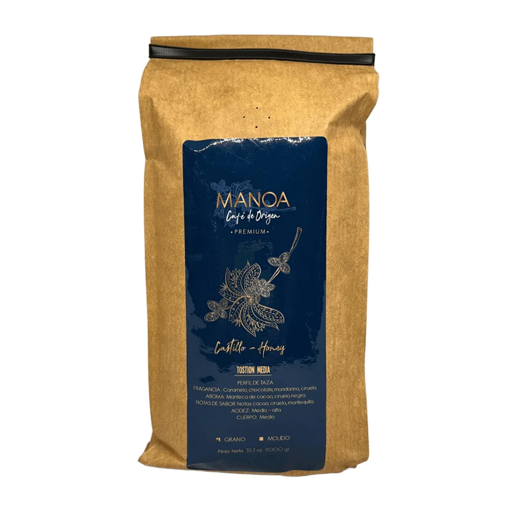 Café Tostado en Grano Manoa Castillo Honey x 1 Kg Café Tostado en Grano Manoa Castillo Honey x 1 Kg