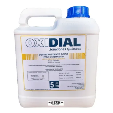 Detergente Ácido Líquido x 5 Kg Oxidial