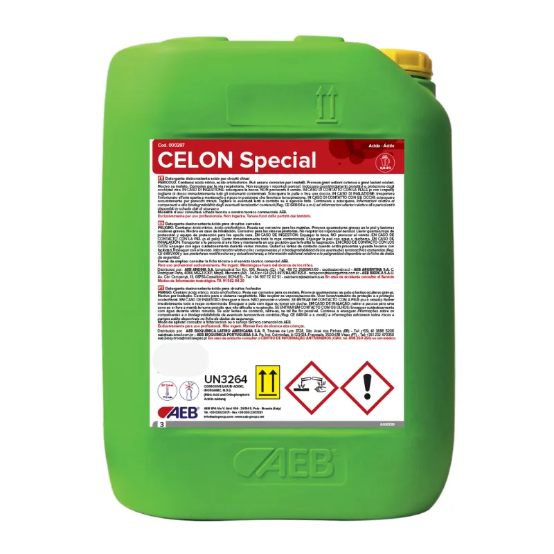 Detergente Ácido Celon Special AEB x 10 Kg Detergente Ácido Celon Special AEB x 10 Kg